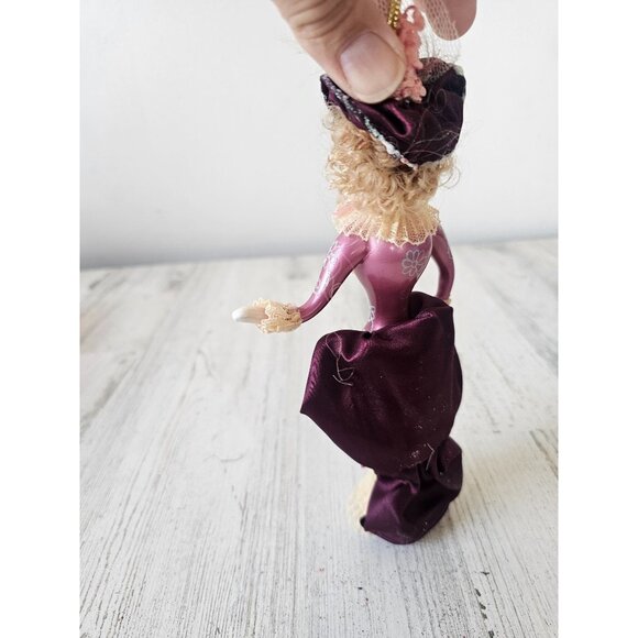 Vintage Elegance lady Victorian glass Italian ornament Xmas tree - Picture 3 of 9